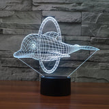 3D Dolphin Lamp - 7 COLORS CHANGEABLE 