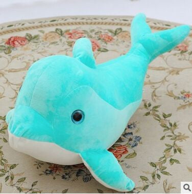 Lovely Light Green Dolphin Plush Toy - 25cm 