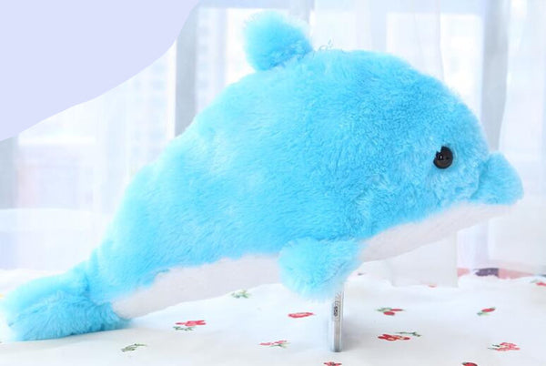 Blule Dolphin Plush Toy - 27cm