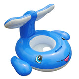 Inflatable Dolphin Water Cart with Tail Shade - For Kids 