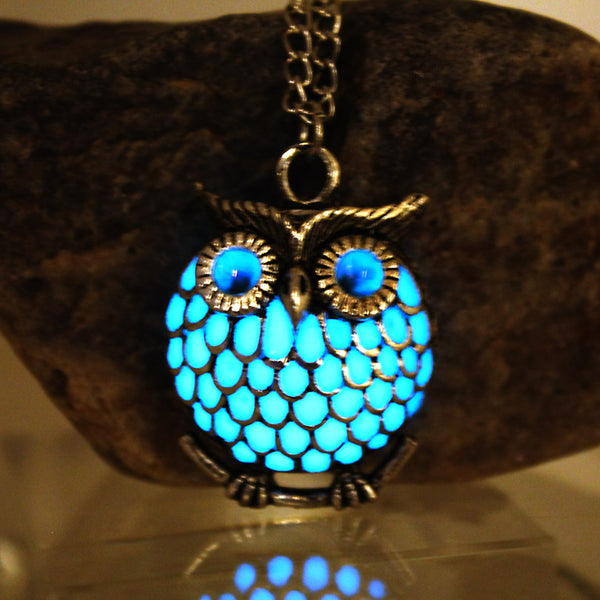 Luminous Glow In The Dark Owl Necklace - Perfect Gift