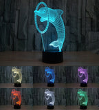 3D LED Dolphin Lamp - 7 COLORS CHANGEABLE 