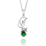 Trendy AAA Zircon Dolphin Necklace and Pendant 