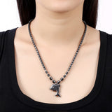 Natural Iron Stone Dolphin Necklace and Pendant 
