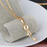 Elegant 18K Gold Plated Dolphin Necklace and Pendant 
