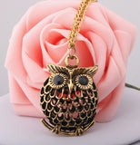 Delicate Cute Owl Small Pendant Necklace for Her 