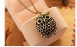 Delicate Cute Owl Small Pendant Necklace for Her 