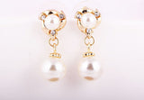 Lovely dolphin Pearl Earring - Silver & Gold Colour 