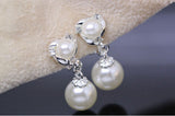 Lovely dolphin Pearl Earring - Silver & Gold Colour 