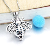 Owl Aromatherapy Diffuser Choker Necklace Pendant - Essential Oil Perfume Locket Necklace With Pad for Women 