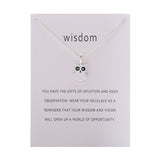 Wisdom Owl Pendant Necklace Jewelry Gift For Women 