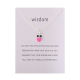 Wisdom Owl Pendant Necklace Jewelry Gift For Women 