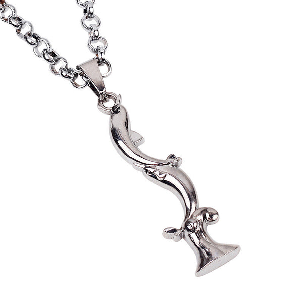 Love Waves Silver Dolphin Necklace 