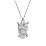 Lovely Owl Shaped Pendant Necklace For Women - (Gold or Silver Available) 
