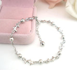 Stylish Matte Beads Dolphin Anklet 