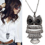 Fashionable New Long Chain Owl Pendant Necklace Necklace Gift For Him/Her 